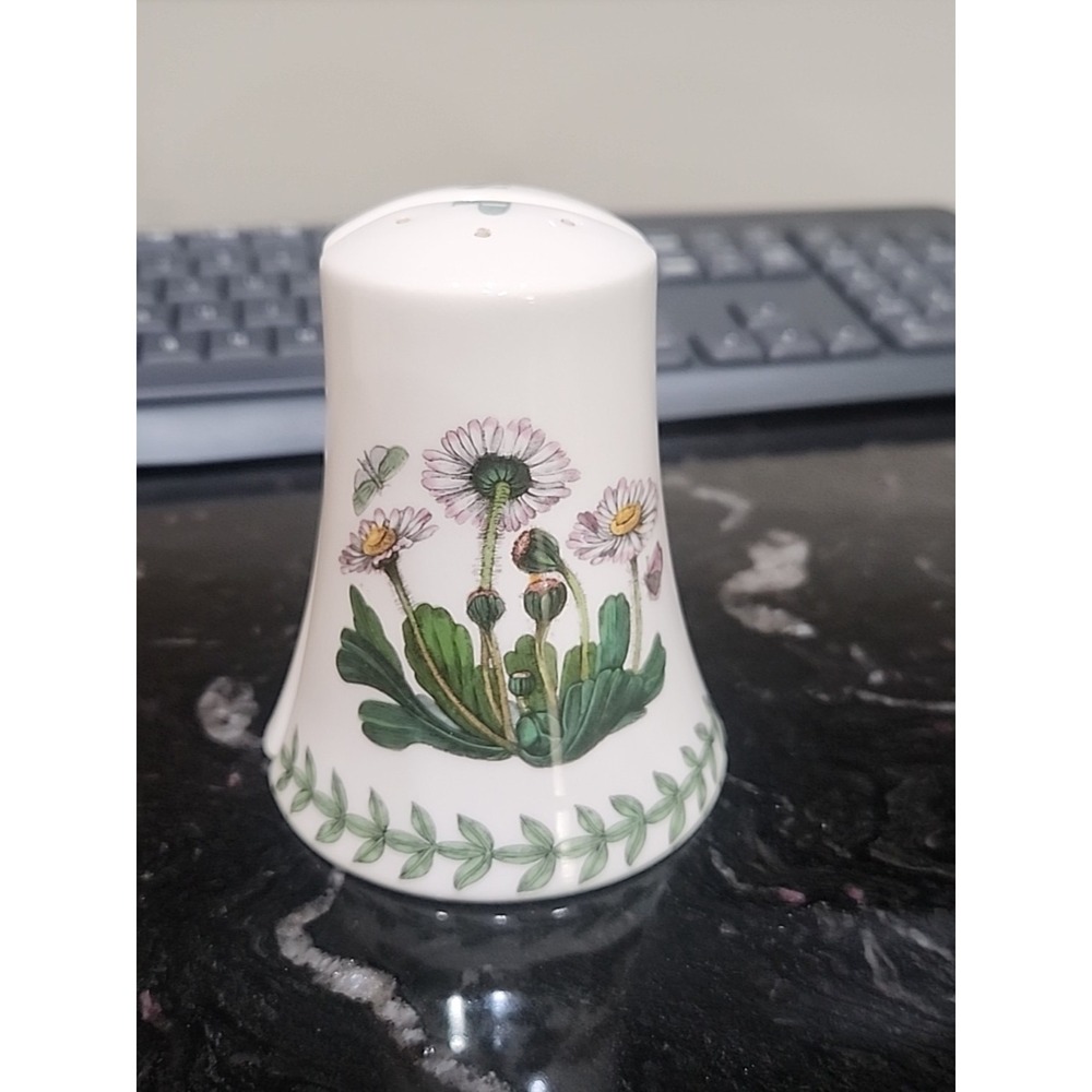Portmeirion Botanic Garden Bell Salt & Pepper Shakers Daisy Cyclamen - EXCELLENT